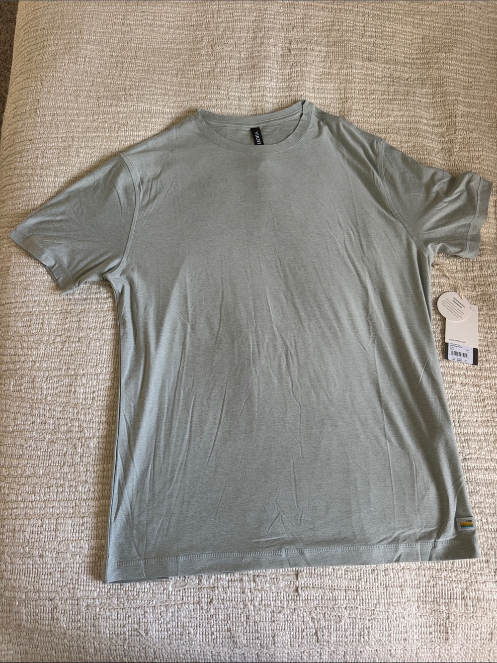Vuori Storm Blue Heather Short-Sleeve Crew T-Shirt